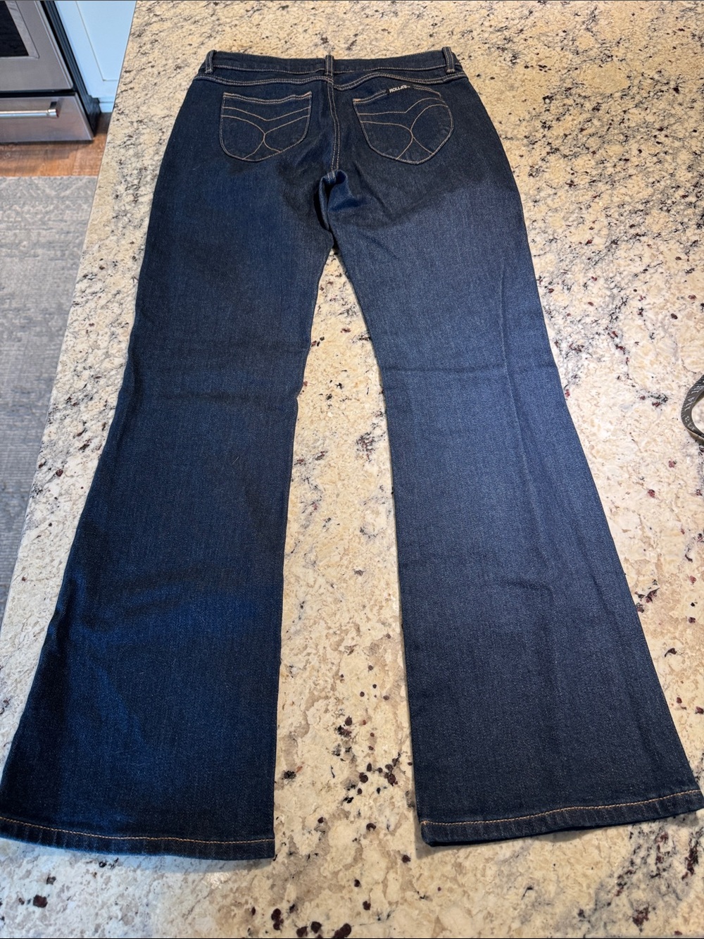 Rolla’s Women’s Dark Blue Bootcut Jeans - Classic Denim